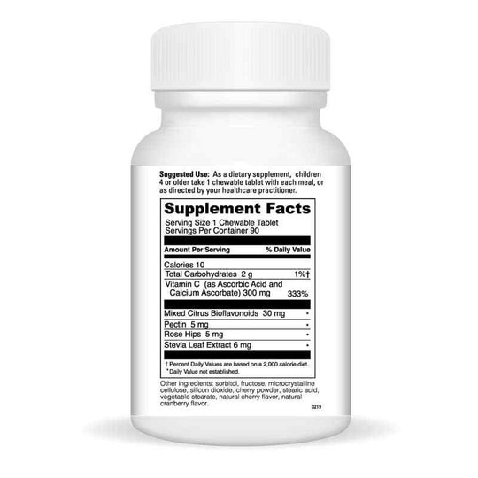 Chewable Vitamin C Natural Cherry Flavor, 90 Tablets, LTD