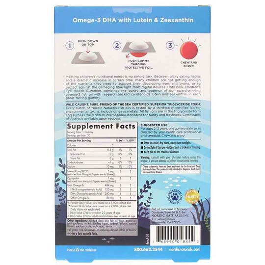 Children's Eye Health Gummies, 30 Gummies, NRN