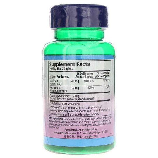 Childrens Migrelief, 60 Caplets, AKS