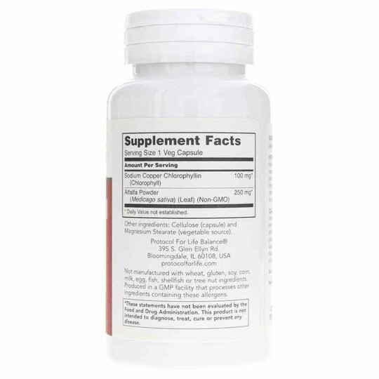 Chlorophyll 100 Mg, 90 Veg Capsules, PFLB