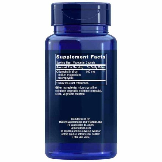 Chlorophyllin 100 Mg, 100 Veg Capsules, LFE