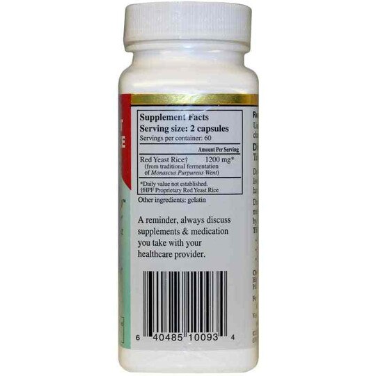 Cholestene HPF Red Yeast Rice, 120 Capsules, HPF