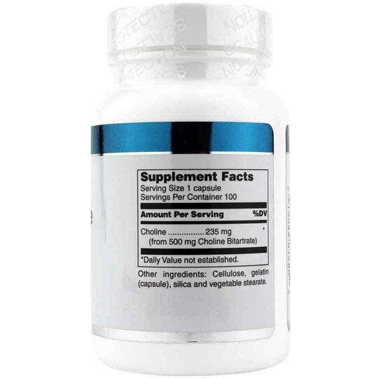 Choline Bitartrate, 100 Capsules, DGL