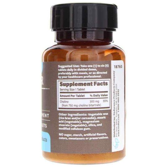 Choline SR 300 Mg, 60 Tablets, END