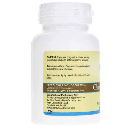 Chromium Picolinate 200 Mcg, 60 Veg Capsules, PRTO