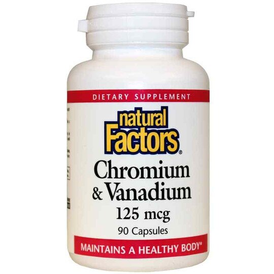 Chromium & Vanadium 125 Mcg, 90 Capsules, NF
