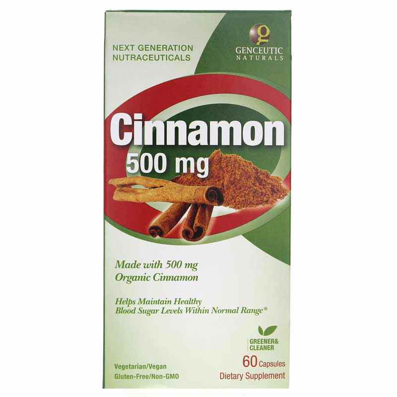 Cinnamon 500 Mg, Genceutic Naturals