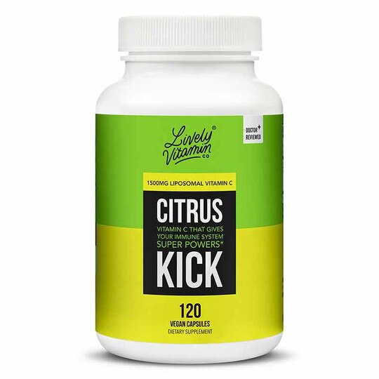 Citrus Kick Liposomal Vitamin C 1500 Mg, 120 Capsules, LVIT