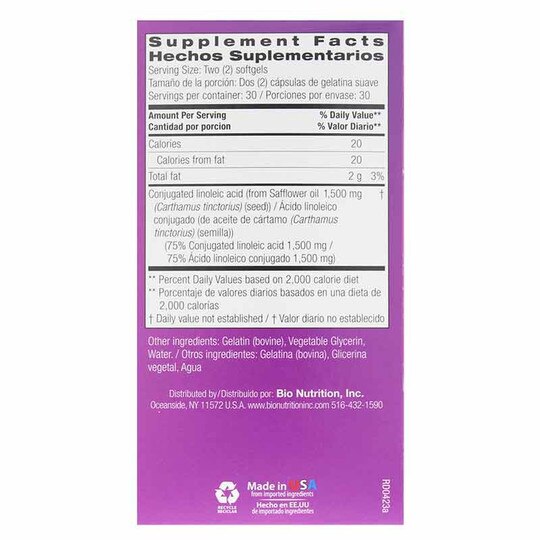 CLA 1500 Conjugated Linoleic Acid, 60 Softgels, BNU