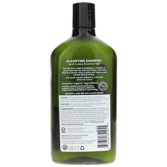 Clarifying Lemon Shampoo, 11 Oz, AVO