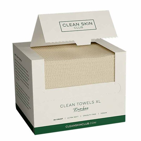 Clean Towels XL Bamboo, Disposable Face Towels, 50 Count, CSC