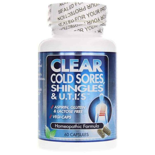 Clear Cold Sores Shingles & UTIs, 60 Capsules, CLP