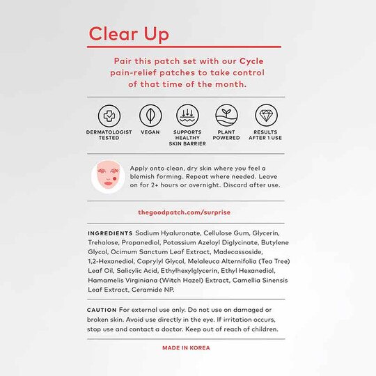 Clear Up Blemish Microdarts, 8 Patches, TGP