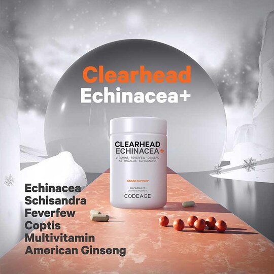 ClearHead Echinacea+, 90 Capsules, CDE