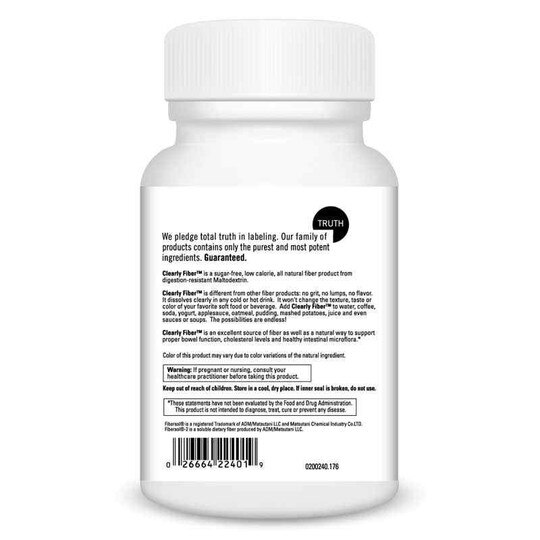 Clearly Fiber, 6.21 Oz, DL