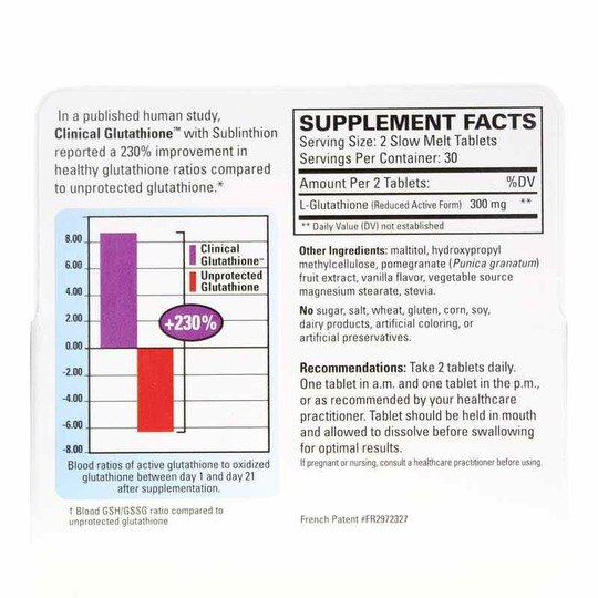 Clinical Glutathione, 60 Tablets, EUMD