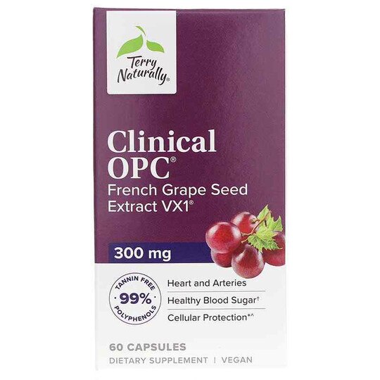 Clinical OPC 300 Mg French Grape Seed Extract, 60 Capsu, TNT