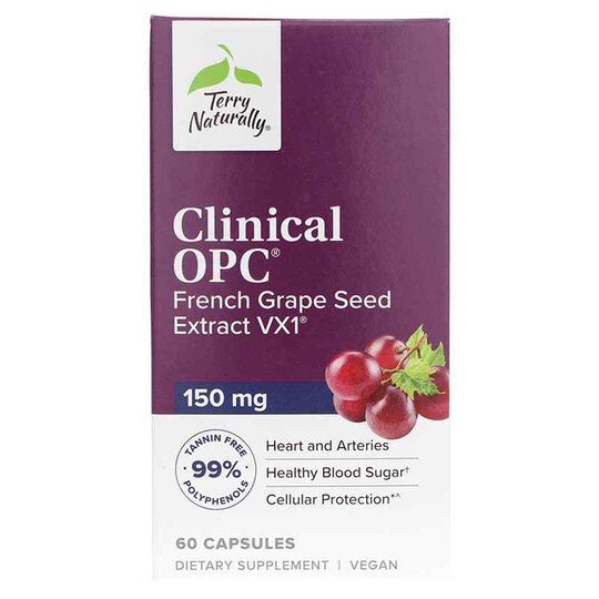 Clinical OPC French Grape Seed Extract, 60 Capsules, TNT