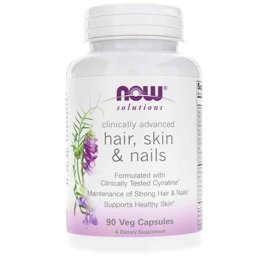 Clinically Advanced Hair, Skin & Nails, 90 Veg Capsules, NOW