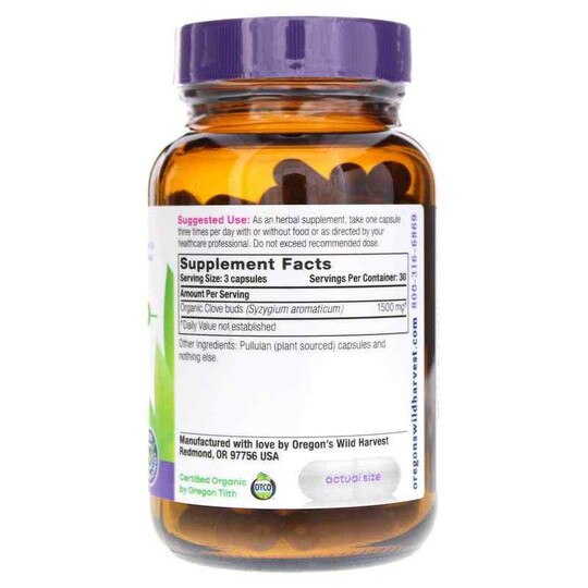 Cloves, 90 Vegan Capsules, OWH