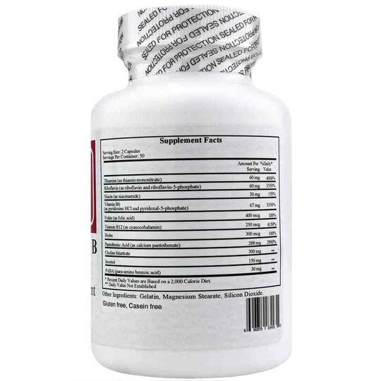 Co-Enzyme B Complex, 100 Capsules, ECF