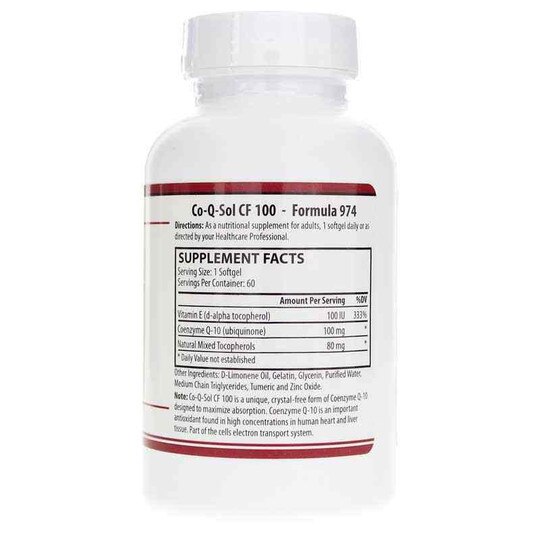Co-Q-Sol CF 100, 60 Softgels, BSP