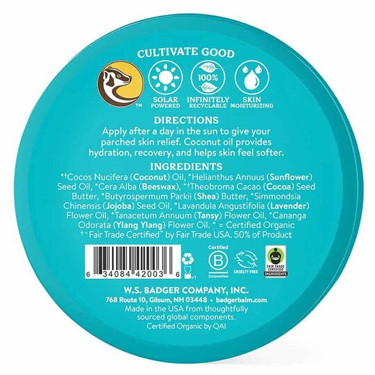 Coconut After Sun Balm, 2 Oz, BA