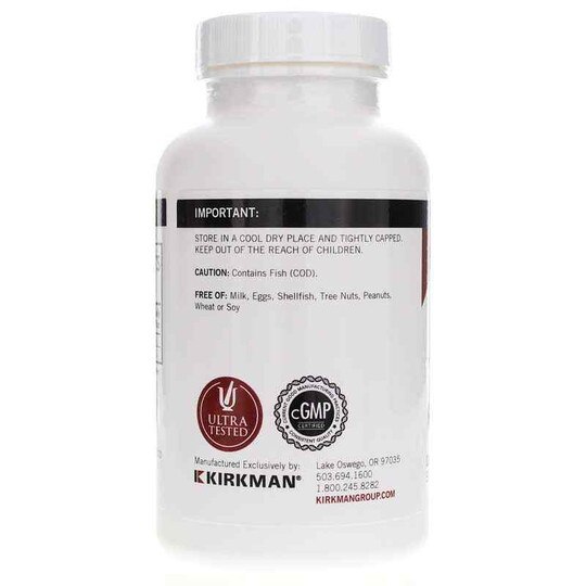 Cod Liver Oil with Vitamins A & D, 300 Gel Capsules, KRK