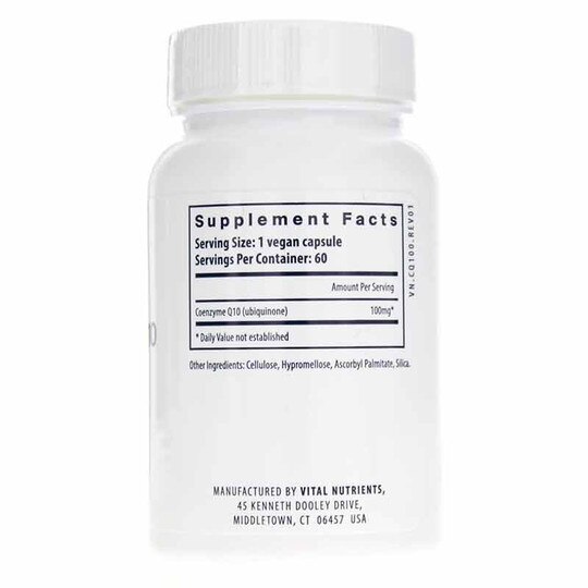 CoEnzyme Q10 100 Mg, 60 Veg Capsules, VTN