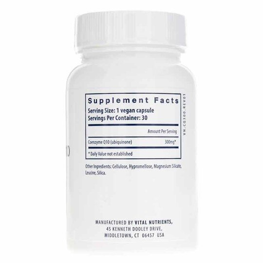 CoEnzyme Q10 300 Mg, 30 Veg Capsules, VTN