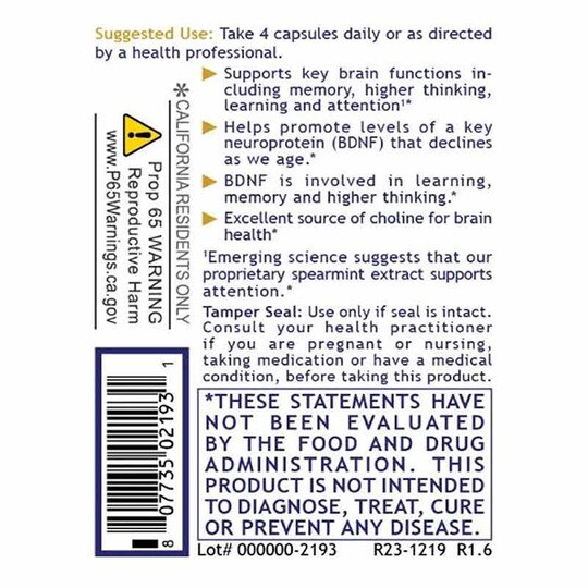 CogniTropic, 120 Veg Capsules, PRL