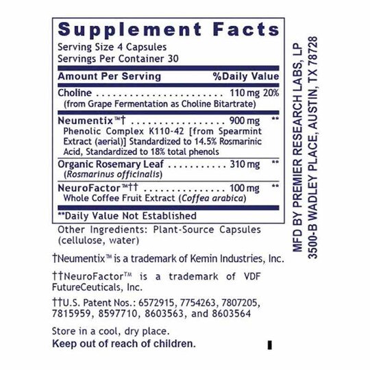 CogniTropic, 120 Veg Capsules, PRL