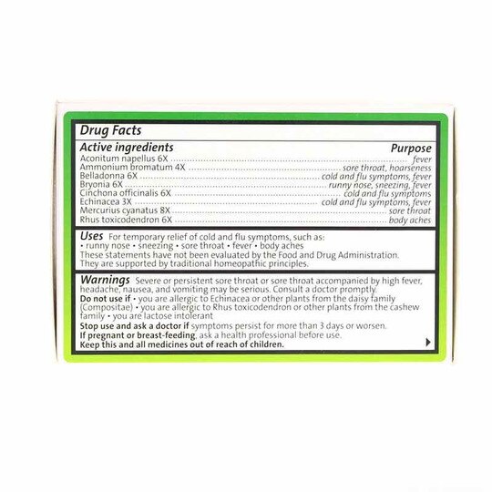 Cold & Flu Relief, 100 Tablets, HVP