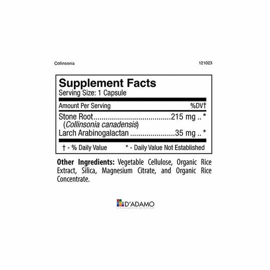 Collinsonia Plus, 60 Veg Capsules, DAPN