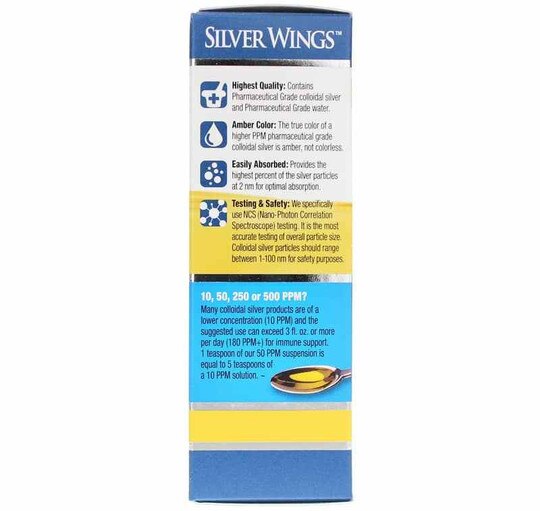 Colloidal Silver 50 PPM, 2 Oz, NPSW