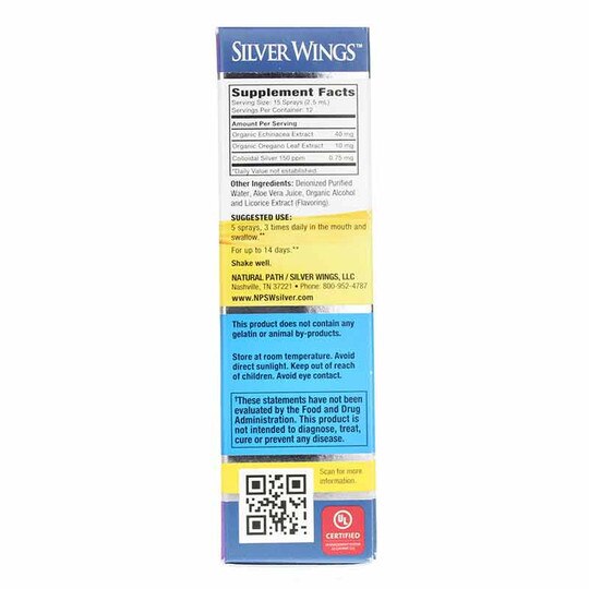 Colloidal Silver Herbal Tincture Spray, 1 Oz, NPSW
