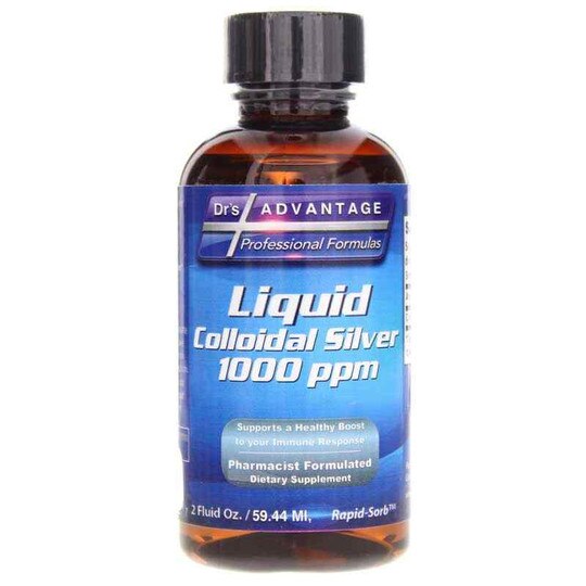Colloidal Silver Liquid 1000 ppm, 2 Oz, DRA
