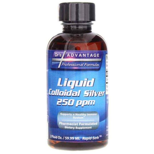Colloidal Silver Liquid 250 ppm, 2 Oz, DRA