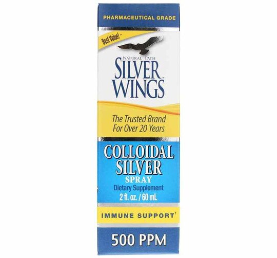 Colloidal Silver Spray 500 PPM, 2 Oz, NPSW
