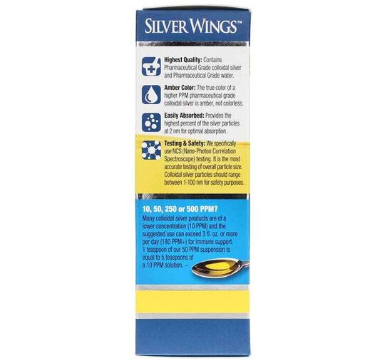 Colloidal Silver Spray 50 PPM, 2 Oz, NPSW