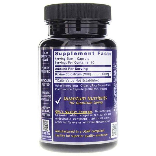 Colostrum Grass Fed, 60 Veg Capsules, QNL