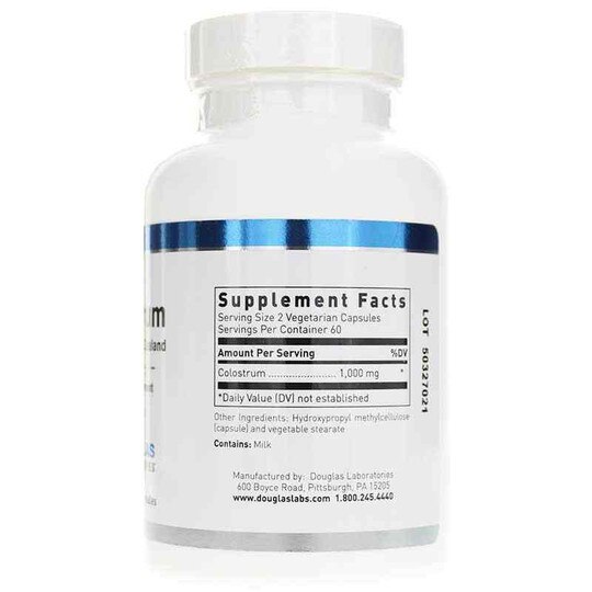 Colostrum 100% Pure New Zealand, 120 Veg Capsules, DGL