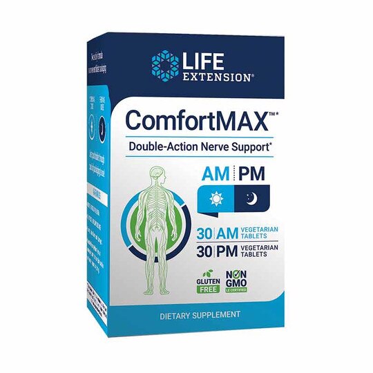 ComfortMAX Double-Action Nerve Support, 60 Veg Tablets, LFE