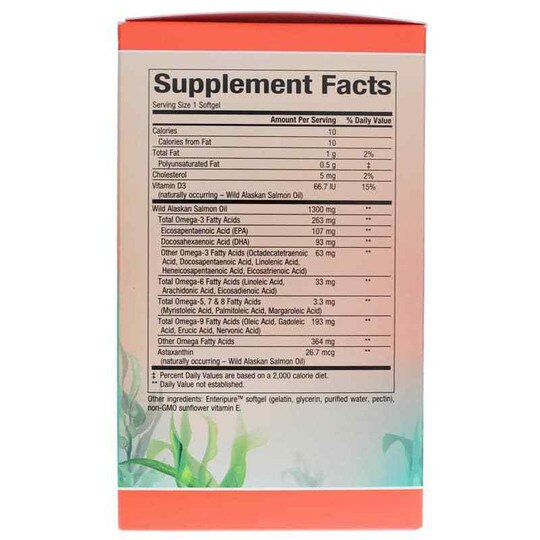 Complete Omega Wild Alaskan Salmon Oil 1300 Mg, 90 Softg, NF