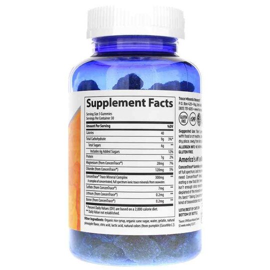 ConcenTrace Gummies, 90 Gummies, TMR