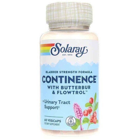 Continence with Butterbur & Flowtrol, Bladder Strength Formula, 60 Veg Caps, SLR