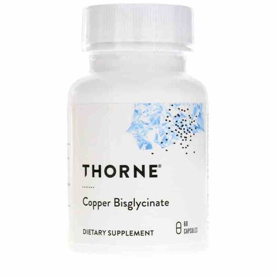 Copper Bisglycinate, 60 Veg Capsules, THR