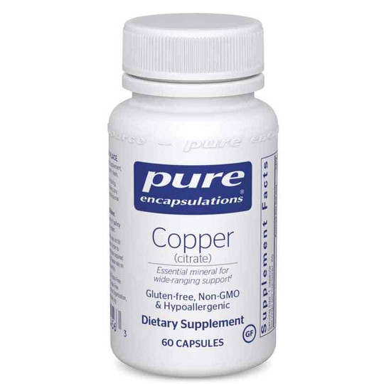 Copper (citrate), 60 Capsules, PEC