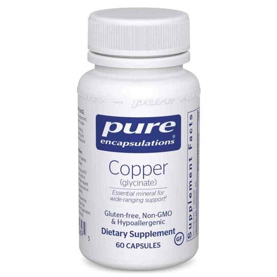 Copper (glycinate), 60 Capsules, PEC