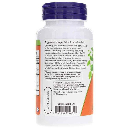 Cranberry with PACs, 90 Veg Capsules, NOW